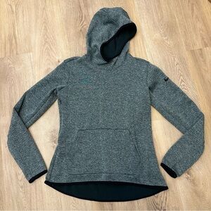 Nike Dri-fit Green Gray Fleece-Lined Athletic Hoodie size M